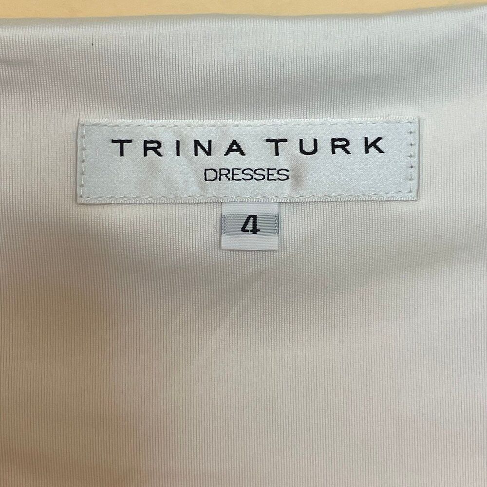 Trina Turk Dress Felana Floral Watercolor Jersey Dress, Size 4 - Picture 3 of 5